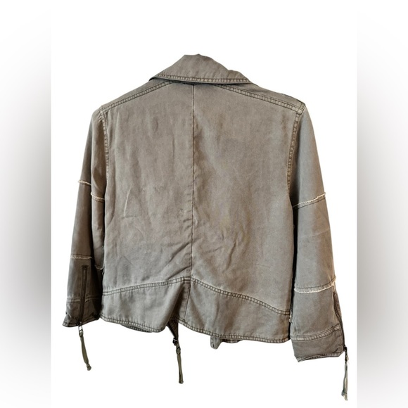 Pam & Gela  Patch Twill Moto Jacket Size S - Picture 5 of 12